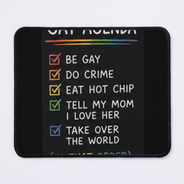 Item preview, gay agenda list designed and sold by cloudzer0000.
