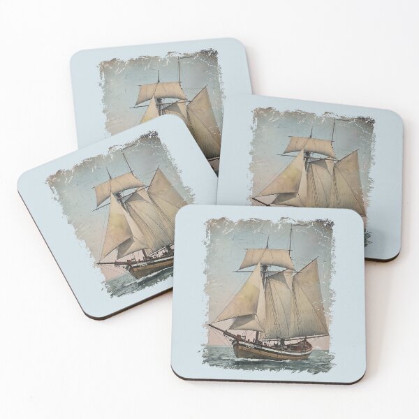 Item preview, The 'Tiger' Pinky Schooner: Vintage New England Maritime Art designed and sold by FreiherrPK.