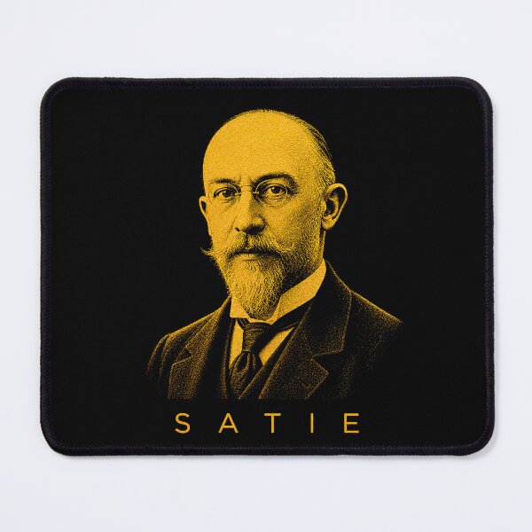 Item preview, Erik Satie golden poster designed and sold by CMYKStudio.