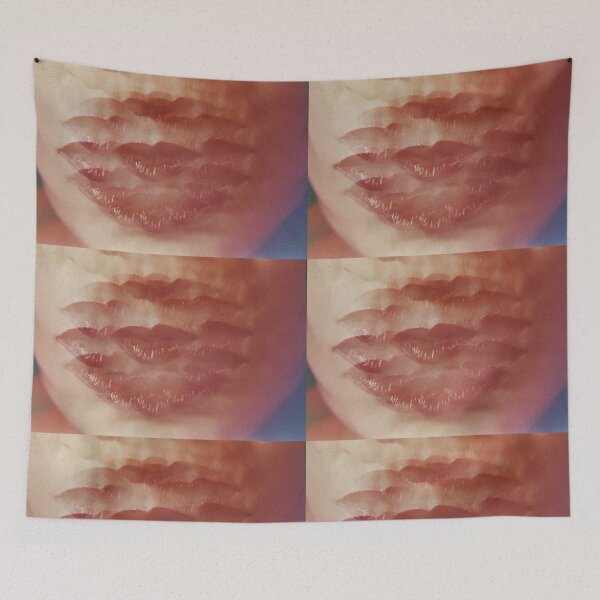 Item preview, Sensual red lips surrealist analog film print photograph designed and sold by edwardolive.