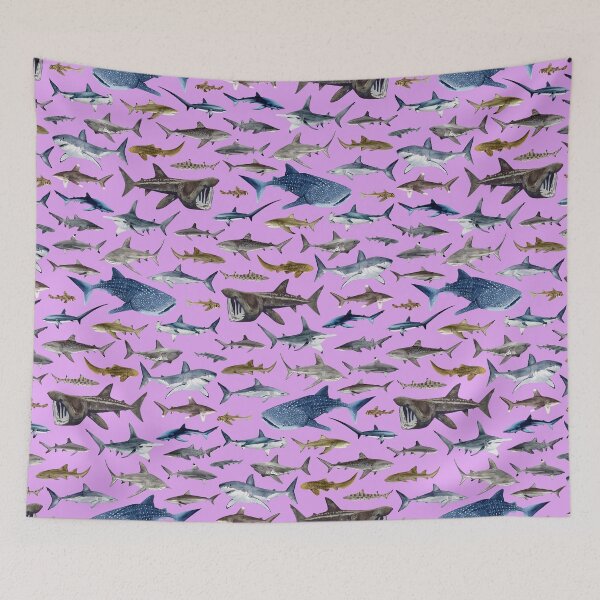 Item preview, SHARKS 2025-lilac designed and sold by BEATRIZ ABAITUA.
