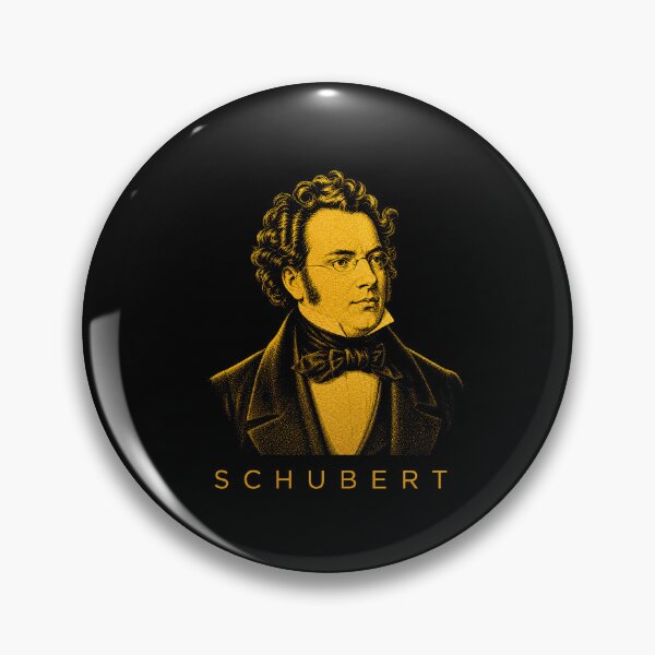 Item preview, Franz Schubert golden poster designed and sold by CMYKStudio.