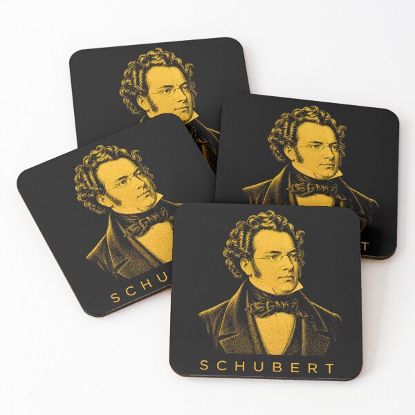 Item preview, Franz Schubert golden poster designed and sold by CMYKStudio.