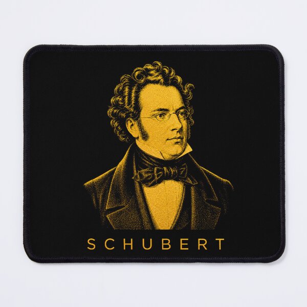 Item preview, Franz Schubert golden poster designed and sold by CMYKStudio.