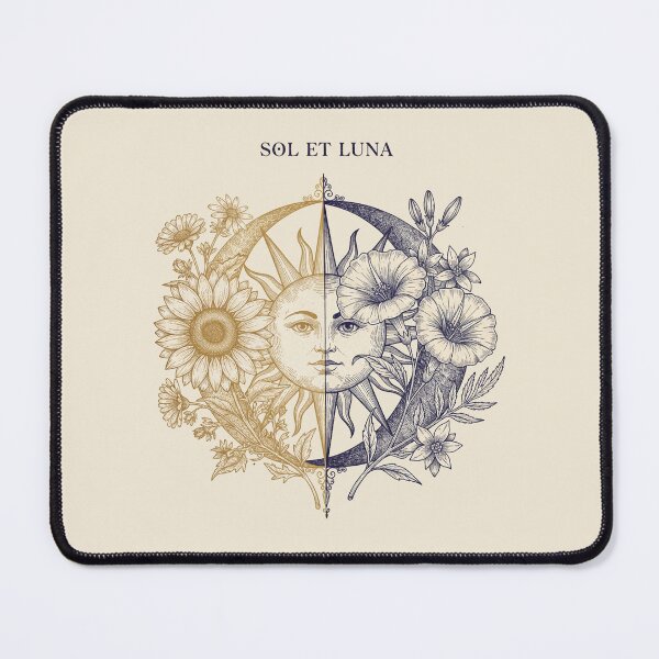 Item preview, Sol Et Luna Sun Moon Botanical Vintage Art designed and sold by PixelQ.