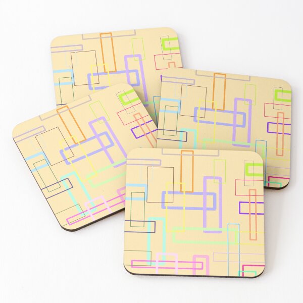 Item preview, Colorful Geometric Blocks Wall Art | Bold Abstract Print for Modern Home Decor designed and sold by Desolaa_Arts.