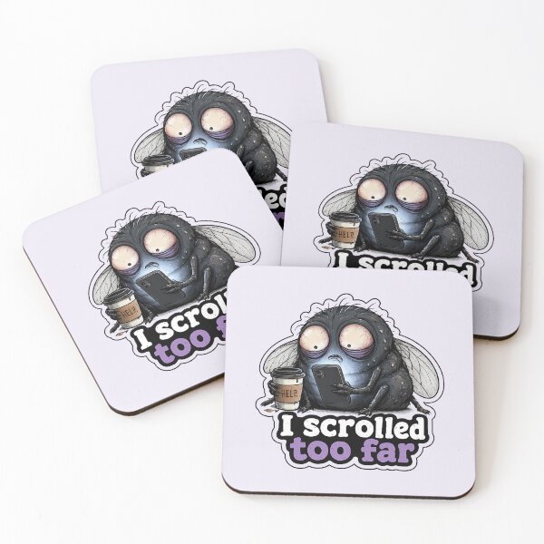 Item preview, Doomscrolling Fly Sticker designed and sold by YuliaHulia.