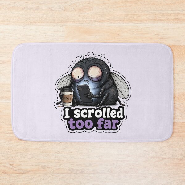 Item preview, Doomscrolling Fly Sticker designed and sold by YuliaHulia.