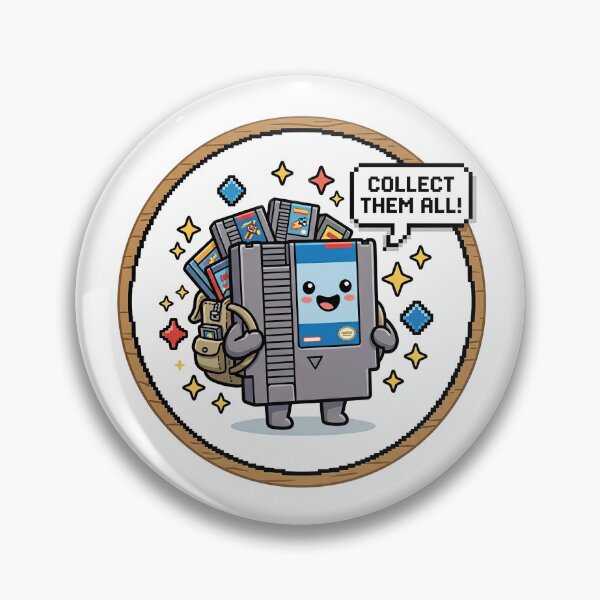 Item preview, The Cartridge Family – Danny | Retro Gaming Collector's Badge designed and sold by GloriousIdiot.