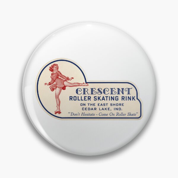 Item preview, Crescent Roller Skating Rink Cedar Lake Indiana Roller Skating Rink Sticker Decal Label designed and sold by tislord.