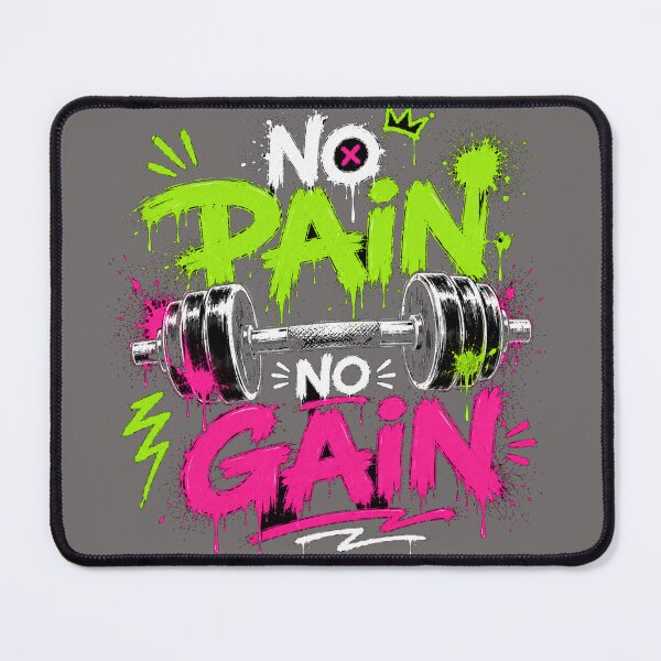 Item preview, NO PAIN NO GAIN Gym Graffiti Shirt | Fitness Streetwear designed and sold by JustResultsCo.