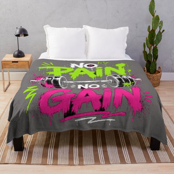 Item preview, NO PAIN NO GAIN Gym Graffiti Shirt | Fitness Streetwear designed and sold by JustResultsCo.