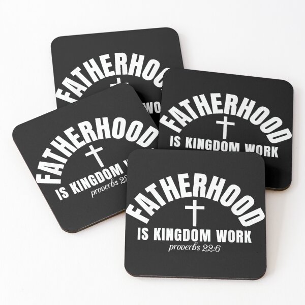 Item preview, Fatherhood Is Kingdom Work Proverbs 22:6 Christian Father's Day Spiritual Dad Gift designed and sold by Daisy Grimes.