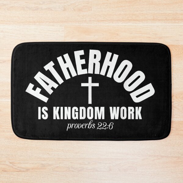 Item preview, Fatherhood Is Kingdom Work Proverbs 22:6 Christian Father's Day Spiritual Dad Gift designed and sold by Daisy Grimes.