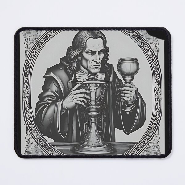 Item preview, Victorian Vampire Alchemist Portrait Patch, Gothic Holy Grail Art designed and sold by DarkOriginArts.