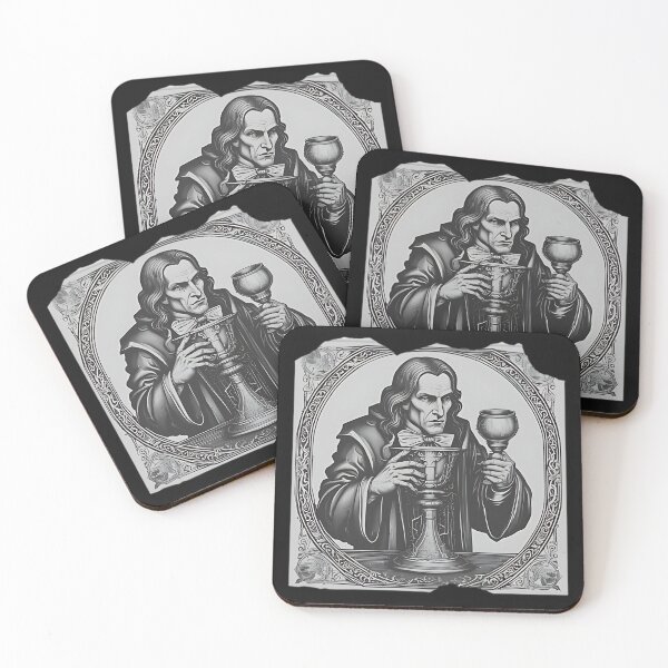 Item preview, Victorian Vampire Alchemist Portrait Patch, Gothic Holy Grail Art designed and sold by DarkOriginArts.