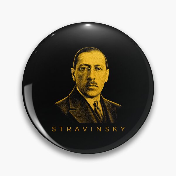 Item preview, Igor Stravinsky golden poster designed and sold by CMYKStudio.