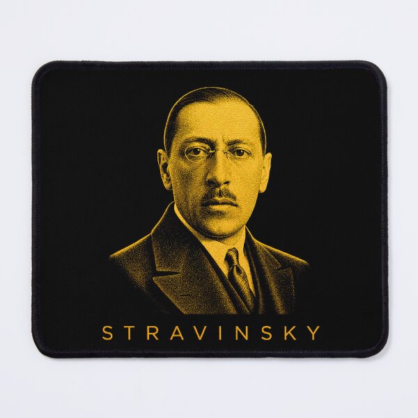 Item preview, Igor Stravinsky golden poster designed and sold by CMYKStudio.