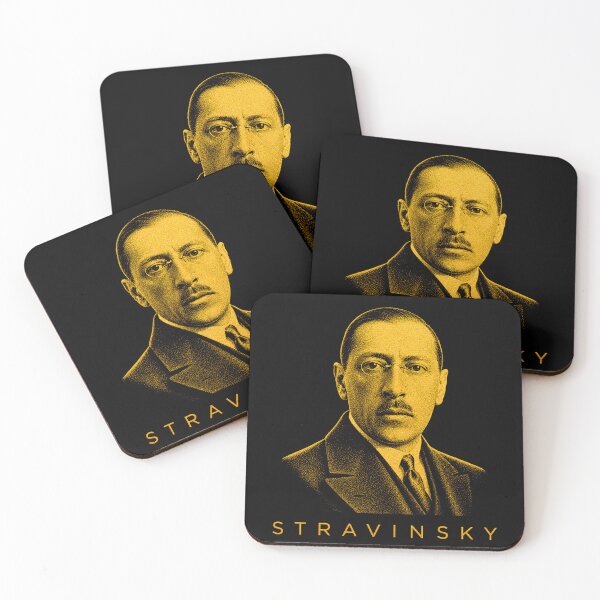 Item preview, Igor Stravinsky golden poster designed and sold by CMYKStudio.