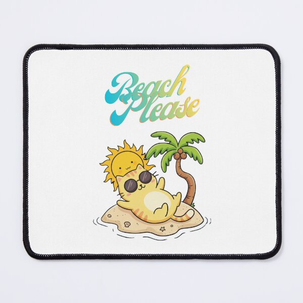 Item preview, Beach Please Cat On Beach Funny Logo designed and sold by logowannawear.
