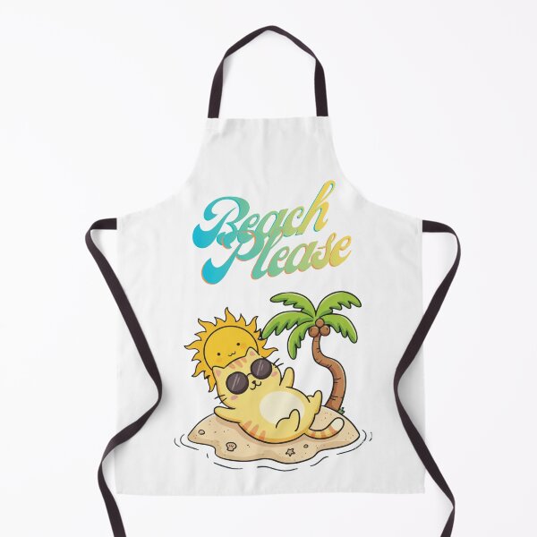 Item preview, Beach Please Cat On Beach Funny Logo designed and sold by logowannawear.