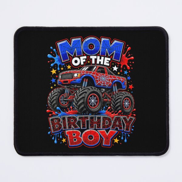 Item preview, Mom Of The Birthday Boy Spider Monster Truck Hero Theme Party Gift designed and sold by Daisy Grimes.