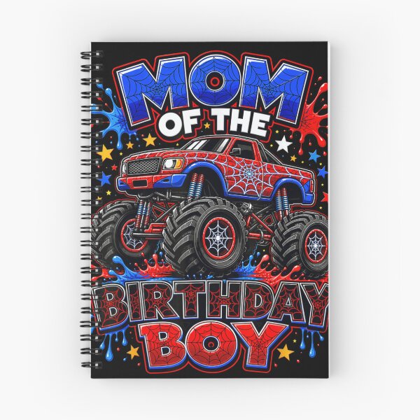 Item preview, Mom Of The Birthday Boy Spider Monster Truck Hero Theme Party Gift designed and sold by Daisy Grimes.