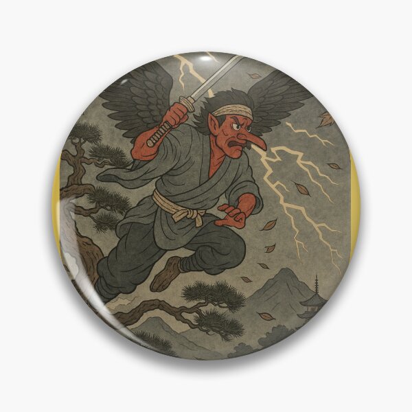 Item preview, Tengu of the Storm Pines designed and sold by KMChronicles.