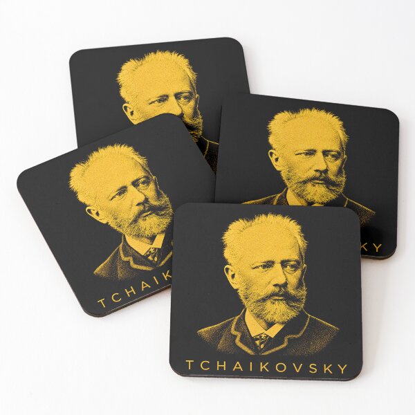Item preview, Pyotr Ilyich Tchaikovsky golden poster designed and sold by CMYKStudio.