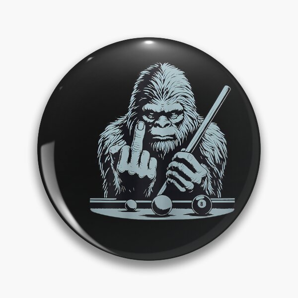 Item preview, Funny Retro Bigfoot Sasquatch Billiards Bassquatch Pool designed and sold by FrankIsabel.