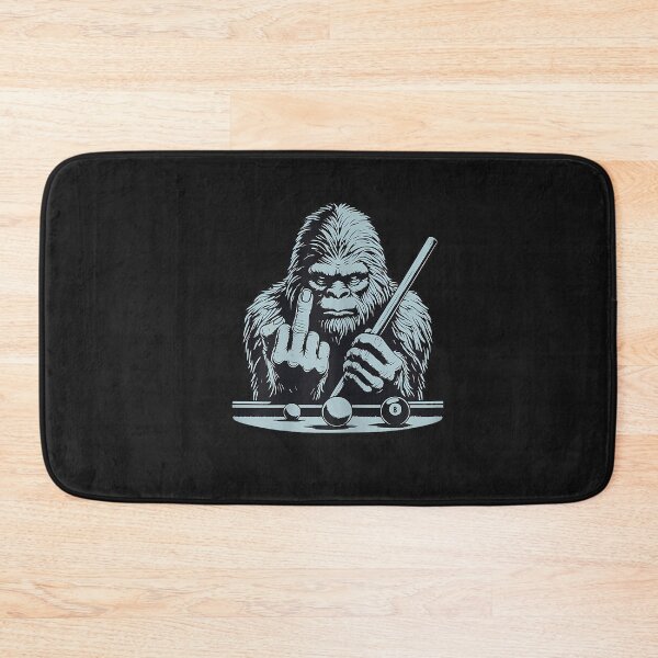 Item preview, Funny Retro Bigfoot Sasquatch Billiards Bassquatch Pool designed and sold by FrankIsabel.