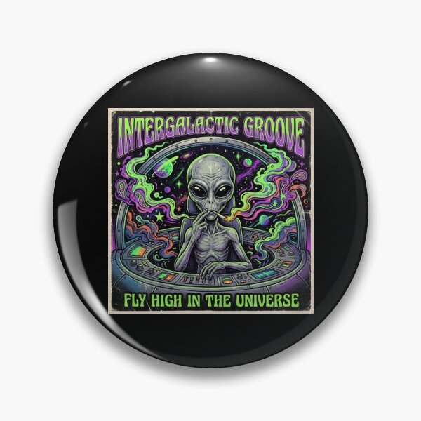 Item preview, Smoking Alien UFO designed and sold by ALL ART .
