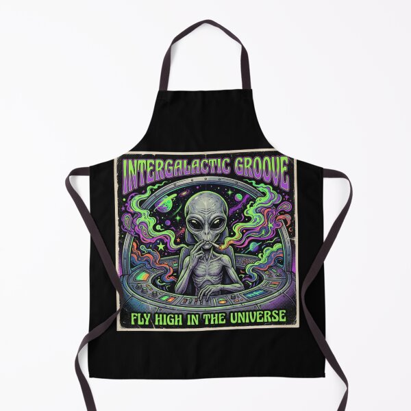 Item preview, Smoking Alien UFO designed and sold by ALL ART .