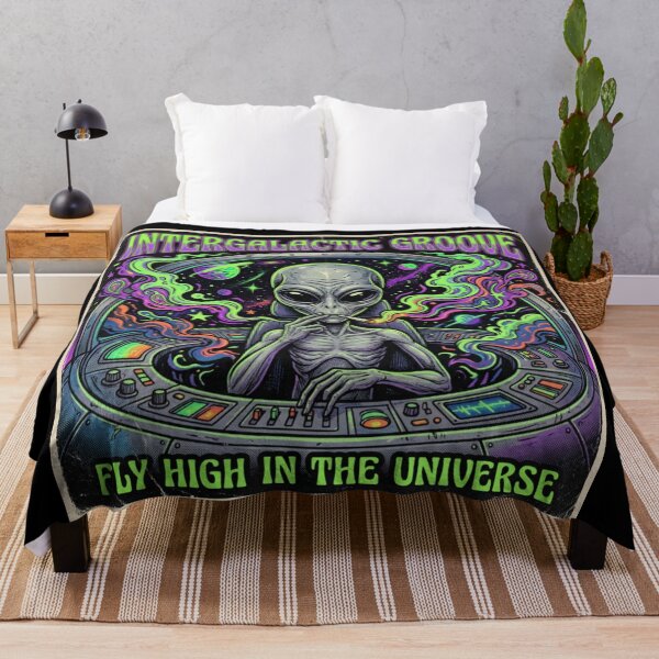 Item preview, Smoking Alien UFO designed and sold by ALL ART .