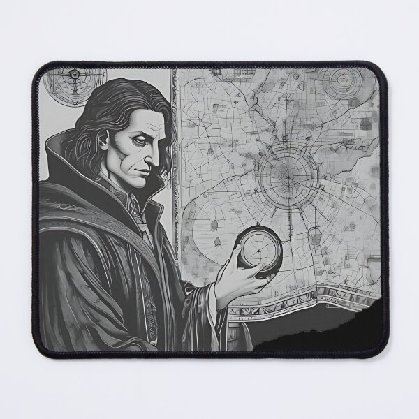 Item preview, Gothic Vampire Cartographer Patch, Vintage Occult Map Engraving designed and sold by DarkOriginArts.