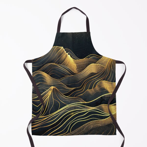 Item preview, Fantasy Golden And Black Midnight Mountains Abstract Designs designed and sold by DEC02.