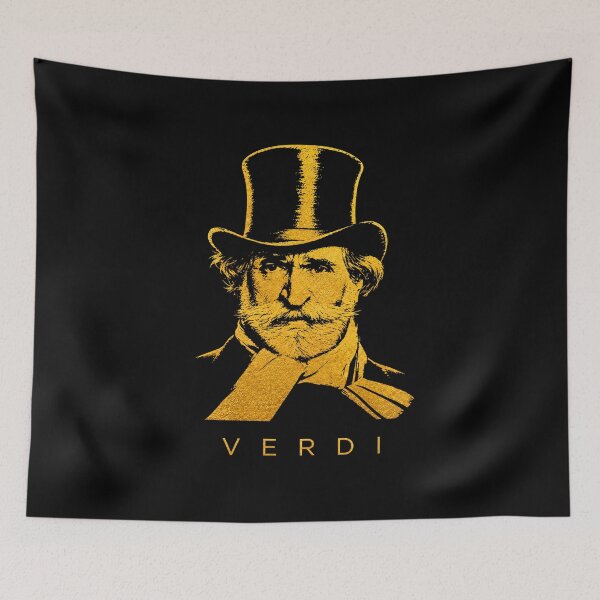 Item preview, Giuseppe Verdi golden poster designed and sold by CMYKStudio.