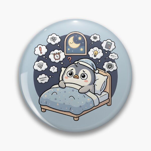 Item preview, Overthinking Again Penguin designed and sold by dreephic22.