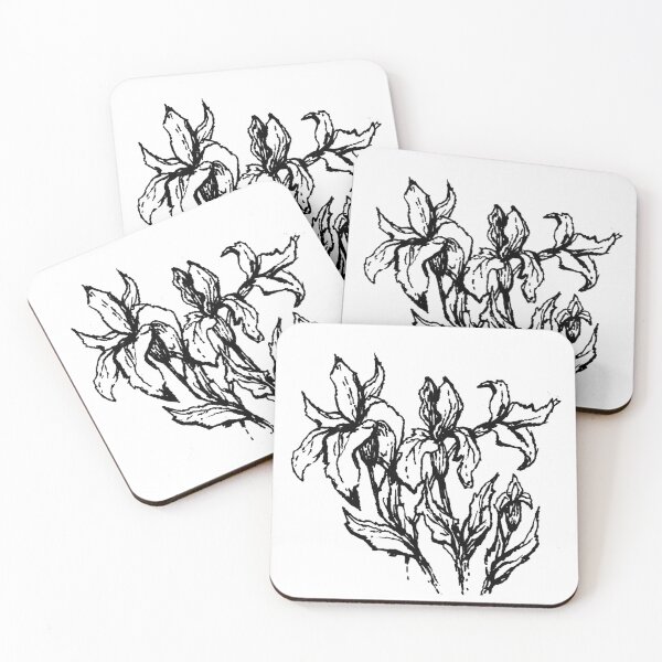 Item preview, Iris Linocut designed and sold by ad-jusitiam.