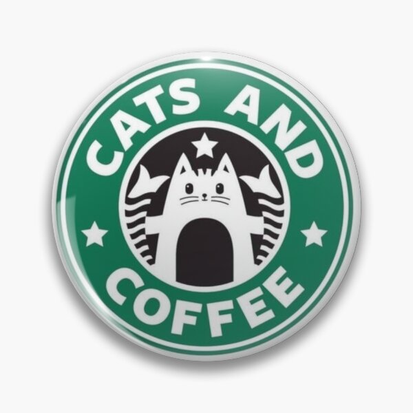 Artikelvorschau, Vintage-Café-Logo-Design „Cats & Coffee“ | Gemütliche Ästhetik für Katzenliebhaber entworfen und verkauft von SugarRuushShop.