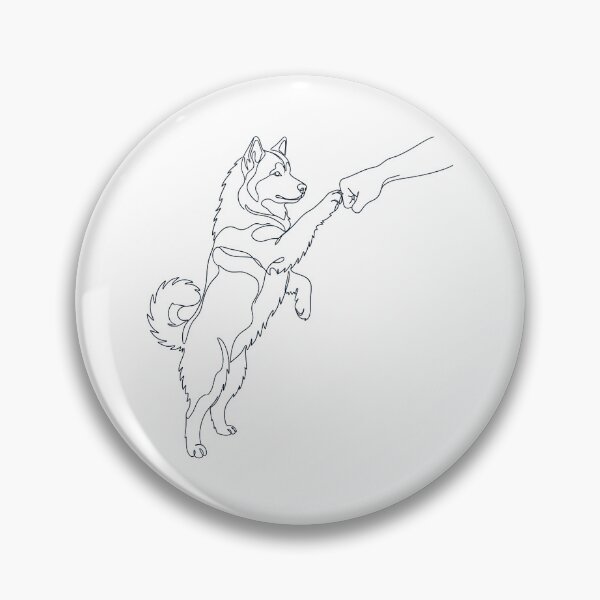 Item preview, Vintage Alaskan Malamute Paw Friend Dog Mom Dad Lover designed and sold by DoodleTortle.