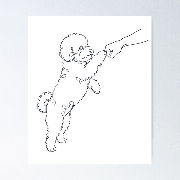 Item preview, Vintage Bichon Frise Paw Friend Dog Mom Dad Lover designed and sold by DoodleTortle.