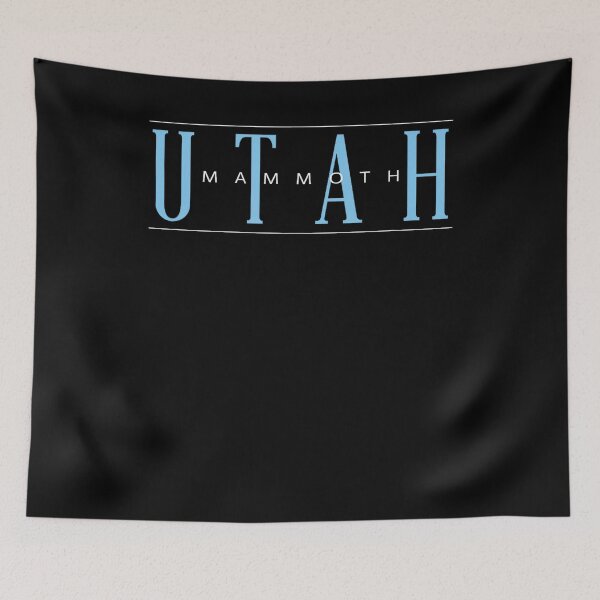 Item preview, Utah Mammoth Minimal Black Sports Typography Design designed and sold by LandynBrylee.