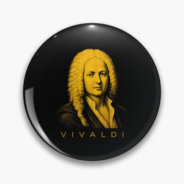 Item preview, Antonio Vivaldi golden poster designed and sold by CMYKStudio.