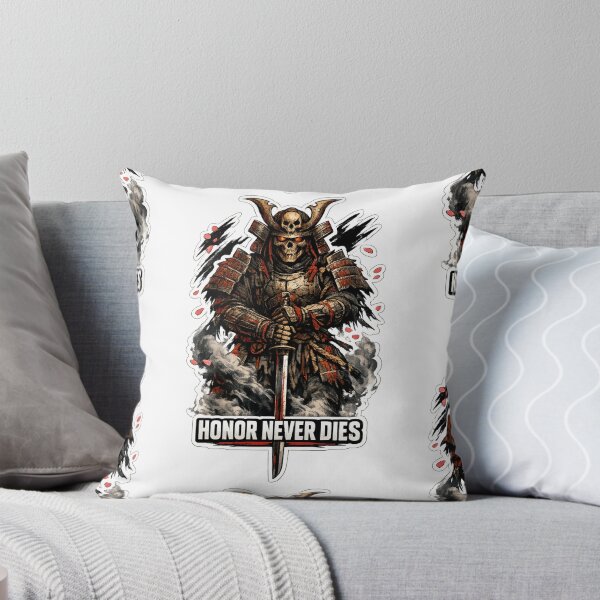 Item preview, Honor Never Dies Skeleton Samurai Katana Warrior Sticker designed and sold by Ecocrushstudio.