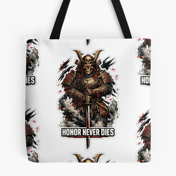 Item preview, Honor Never Dies Skeleton Samurai Katana Warrior Sticker designed and sold by Ecocrushstudio.