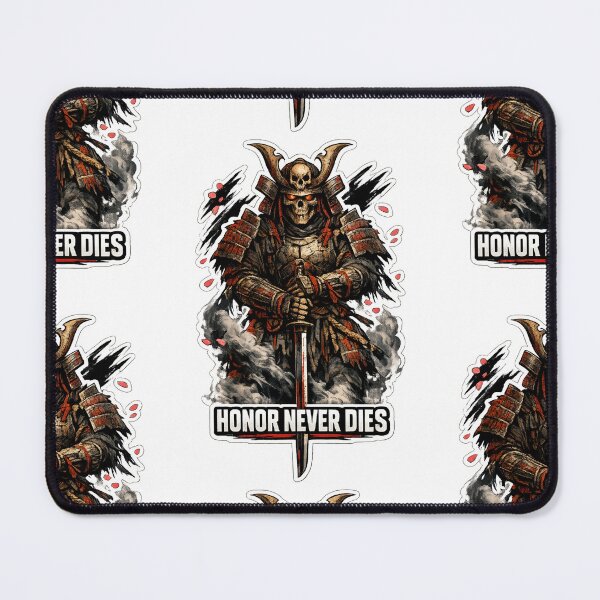 Item preview, Honor Never Dies Skeleton Samurai Katana Warrior Sticker designed and sold by Ecocrushstudio.