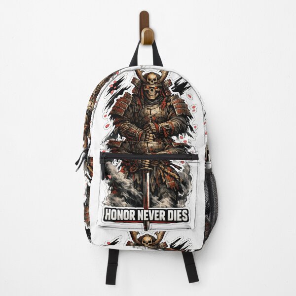 Item preview, Honor Never Dies Skeleton Samurai Katana Warrior Sticker designed and sold by Ecocrushstudio.