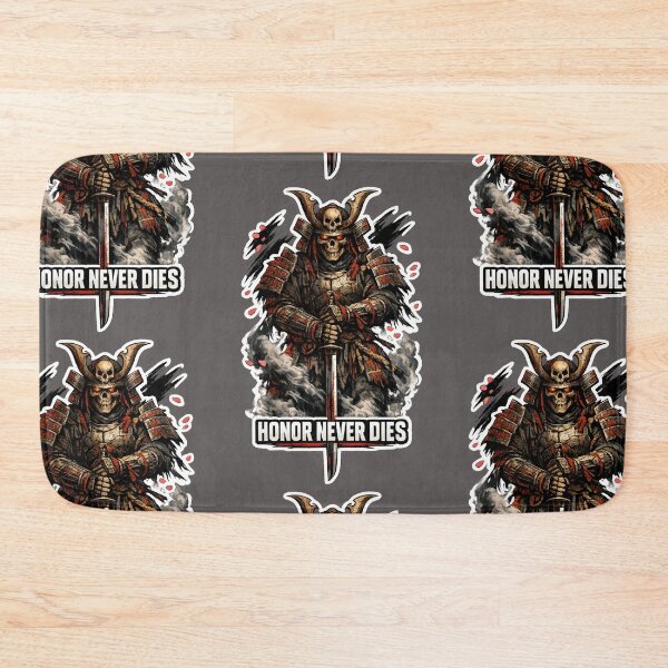 Item preview, Honor Never Dies Skeleton Samurai Katana Warrior Sticker designed and sold by Ecocrushstudio.