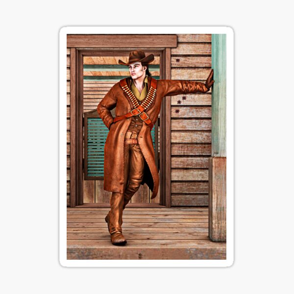 Item preview, Vintage Western Cowboy Rustic Frontier Art designed and sold by Vac1.